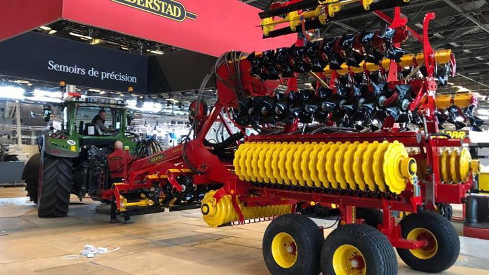 Le stand de Väderstad au Sima de 2019. © Väderstad